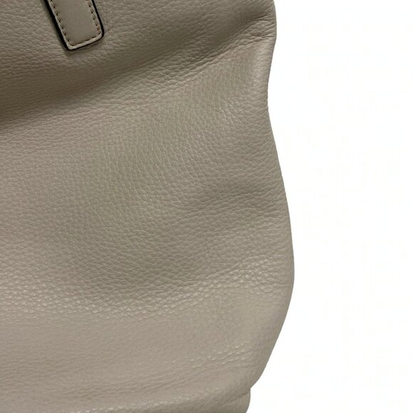 Auth PRADA - Cream Leather Tote Bag - Picture 11 of 16